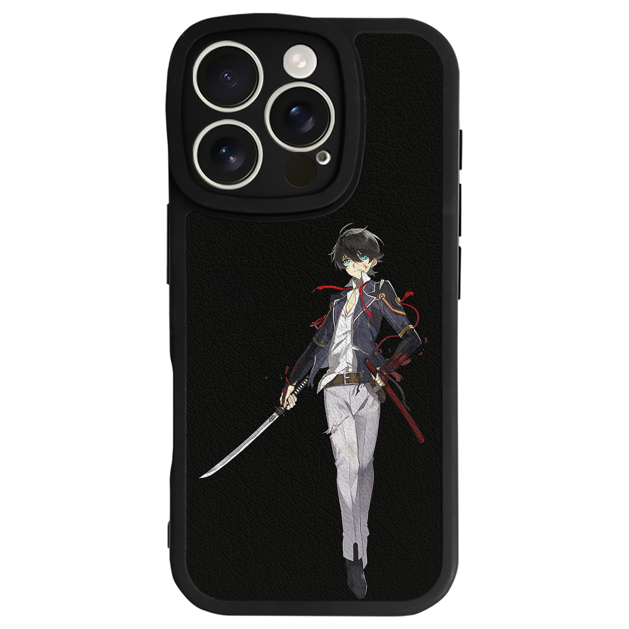 （画像用） 刀剣乱舞 Touken Ranbu 【iPhone 16シリーズ対応】シリコンスマホケース（レザー調） 材質：シリコン